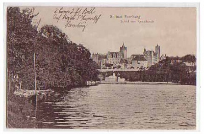 Bernburg Saale ,Schloß vom Kesselbusch 1915