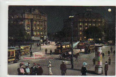 Berlin Mitte Potsdamer Platz bei Nacht 1911