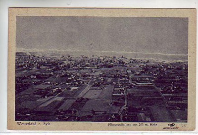 Nordseebad Westerland auf Sylt Luftbild 1930