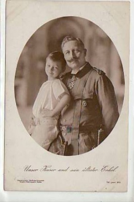 Adel Monarchie Kaiser Wilhelm der 2. und Enkel