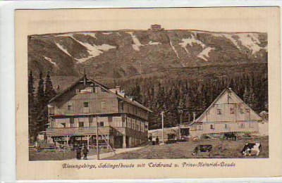 Schlingelbaude Prinz-Heinrich-Baude Riesengebirge 1913