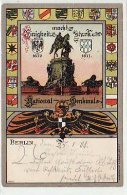 Berlin National Denkmal Patriotisch 1901