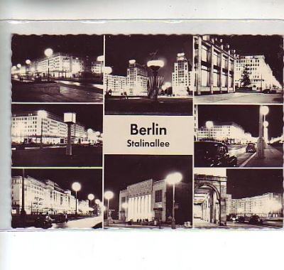 Berlin Friedrichshain Stalinallee kleine Bilder 1959
