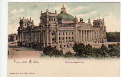 Berlin Mitte Reichstagsgebäude ca 1900