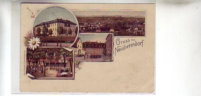 Neudietendorf Thüringen Litho Ansichtskarte von 1901
