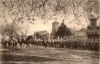 1916 Parade Dorfaue Kirche Feuerwehrhaus.jpg