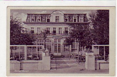 Ostseebad Bansin Usedom Hotel Gaststätte Atlantic 1950
