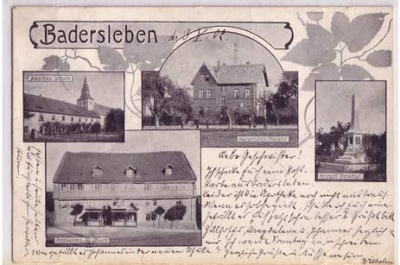 Badersleben bei  Oschersleben 1902