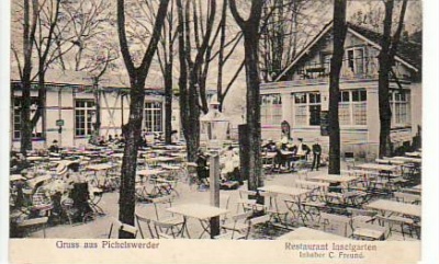 Berlin Spandau-Pichelswerder Restaurant Inselgarten 1906