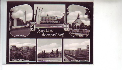 Berlin Tempelhof 6 Bilder ca 1960