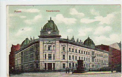 Posen Polen Postamt 1907