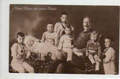 Adel Monarchie Kaiser Wilhelm der 2. und Prinzen 1916