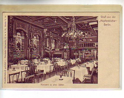 Berlin Mitte Restaurant Hopfenblüte 1912