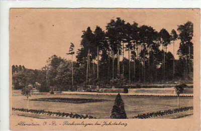 Allenstein Ostpreussen Park bei Jakobsberg ca 1930