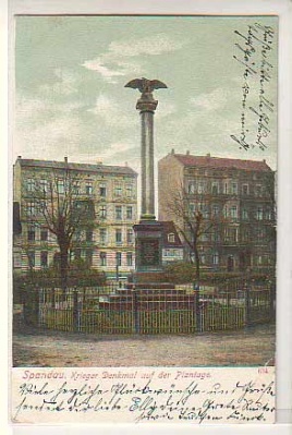 Berlin Spandau Krieger Denkmal 1904