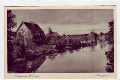 Alt-Ruppin Ruppiner Schweiz Kanal vor 1945