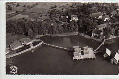 Unteruhldingen am Bodensee Luftbild ca 1960