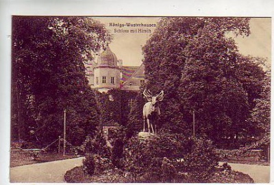 Königs Wusterhausen Schloss mit Hirsch ca 1925