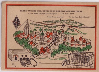 Stuttgart ,Tagung der Amateurfunker 1914 Sonderstempel