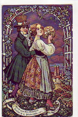 Alt-München ,alte Ansichtskarten , 1916