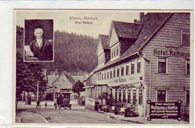 Altenau im Harz Hotel Rathaus ,Wolfgang Goethe 1777