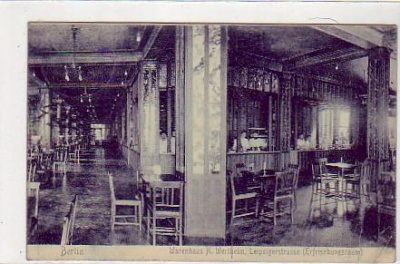 Berlin Mitte Restaurant Warenhaus A.Wertheim 1905