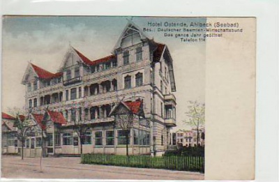 Ostseebad Ahlbeck Hotel Ostende ca 1910