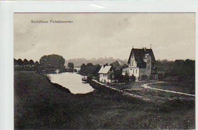 Berlin Spandau Pichelswerder Bootshaus ca 1910