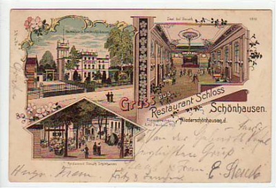 Berlin Schönhausen-Pankow Friedländer Litho 1900
