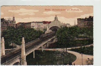 Berlin Schöneberg Hochbahn Nollendorfplatz 1917