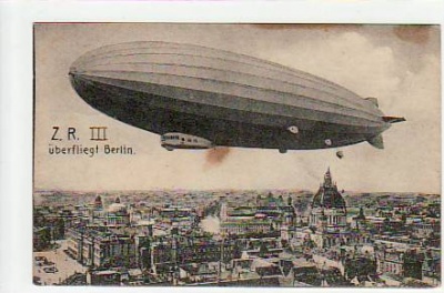 Berlin Mitte Zeppelin-Luftschiff Z.R.3 von 1924