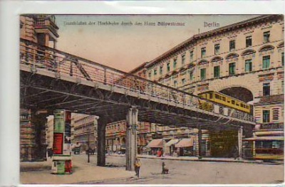 Berlin Schöneberg Hochbahn Bülowstraße 1906