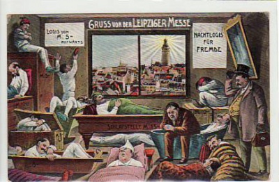 Leipzig Wohnungsnot zur Messe 1913