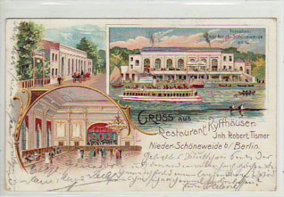 Berlin Niederschöneweide Restaurant Kyffhäuser 1900