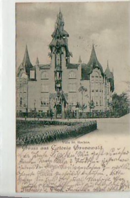 Berlin Grunewald Villa St. Rochus 1901