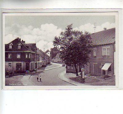 Quierschied Saar mit Tankstelle ca 1935