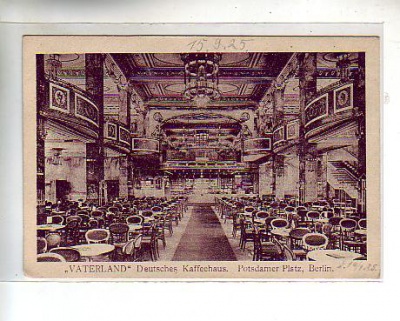 Berlin Mitte Cafe Vaterland 1925