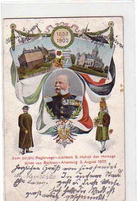 Altenburg Herzog Ernst von Sachsen 1903,Trachten