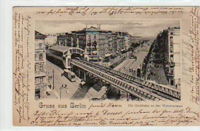 Berlin Kreuzberg Hochbahn Bahnhof Wienerstrasse 1901