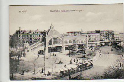 Berlin Schöneberg Hochbahn Bahnhof Nollendorfplatz ca 1910