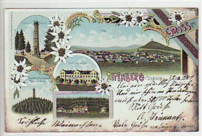 Altenberg im Erzgebirge Litho von ca 1900