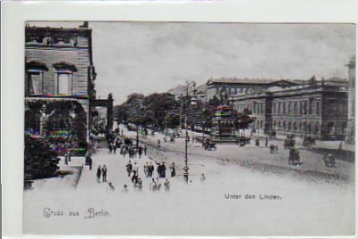 Berlin Mitte Unter den Linden ca 1900