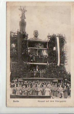 Berlin Tiergarten Hindenburg Konzert Königsplatz 1916