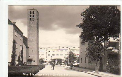 Berlin Spandau Siemensstadt Goebelstraße Foto Karte ca 1950