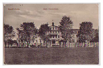 Quedlinburg Harz Krankenhaus 1914