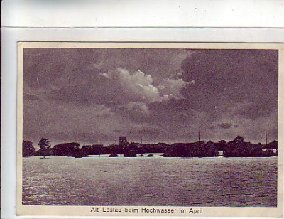 Alt-Lostau Hochwasser bei Altengrabow 1928