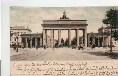 Berlin Mitte Brandenburger Tor 1903