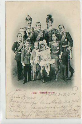 Adel Monarchie Kaiser-Familie,Kaiserhaus von Preussen 1900