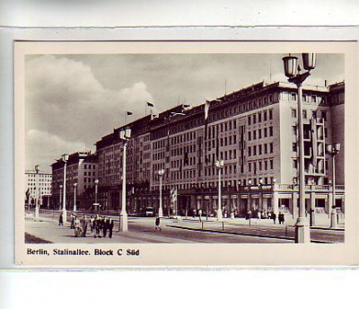 Berlin Friedrichshain Stalinallee Block C Süd 1953