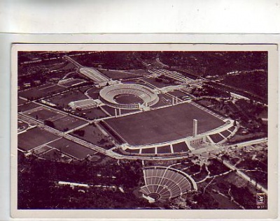 Berlin , Olympiade Stadion Luftbild 1936
